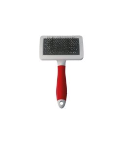 Emily Pets Plastic Paw Print Handle Stainless Steel Brush